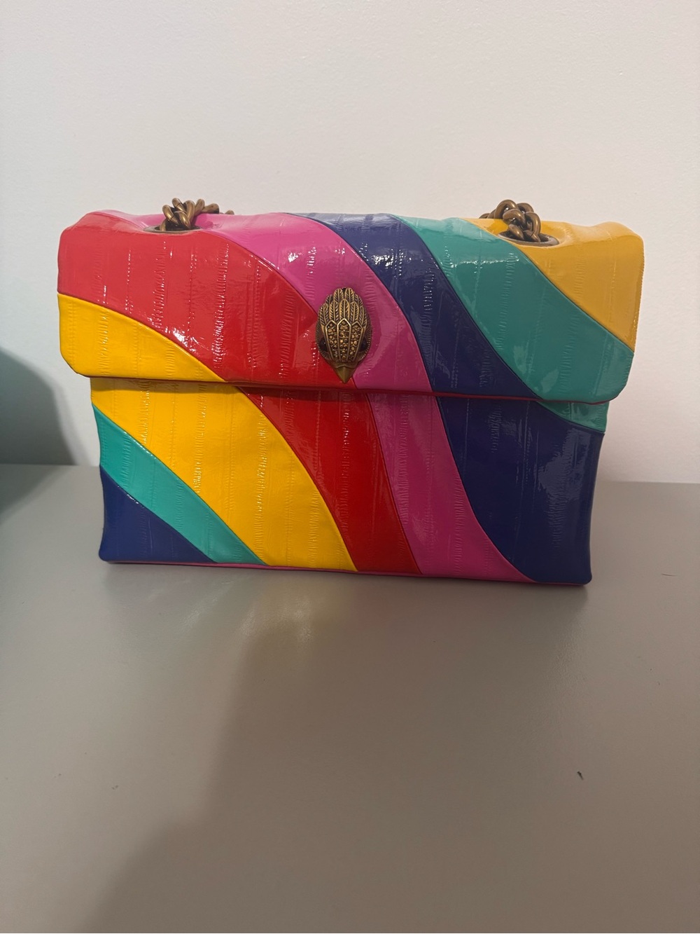 Kurt Geiger Leather Kensington Bag Purse